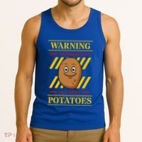 Potato Spud Root Vegetable Tater Vegan Lover Keto Gift Idea Tank Top thumb 3