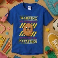 Potato Spud Root Vegetable Tater Vegan Lover Keto Gift Idea Kids T-Shirt thumb 3