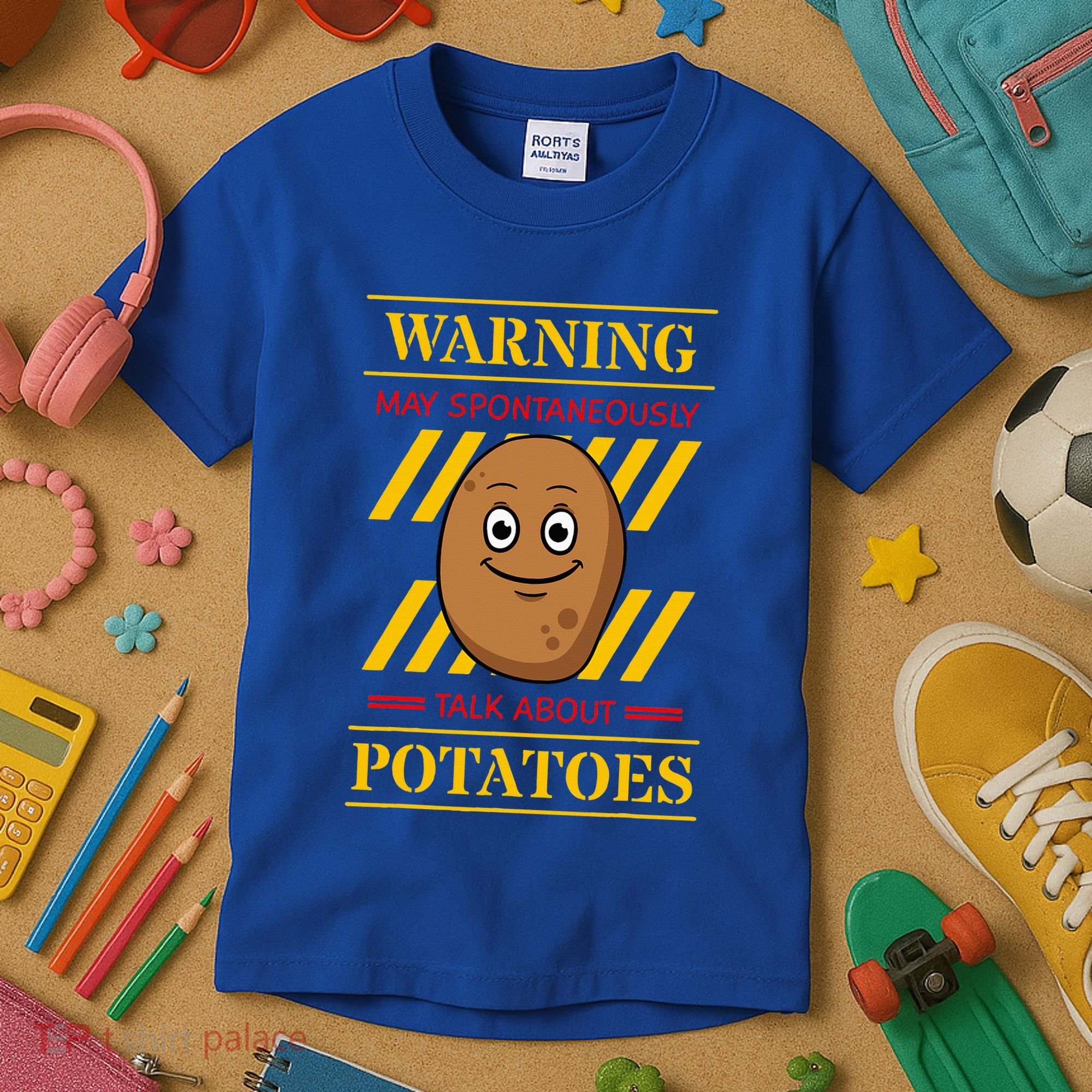Potato Spud Root Vegetable Tater Vegan Lover Keto Gift Idea Kids T-Shirt