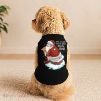 Pooping Santa Really Bad Naughty List Gift Christmas Meaningful Gift Doggie Tank thumb 2