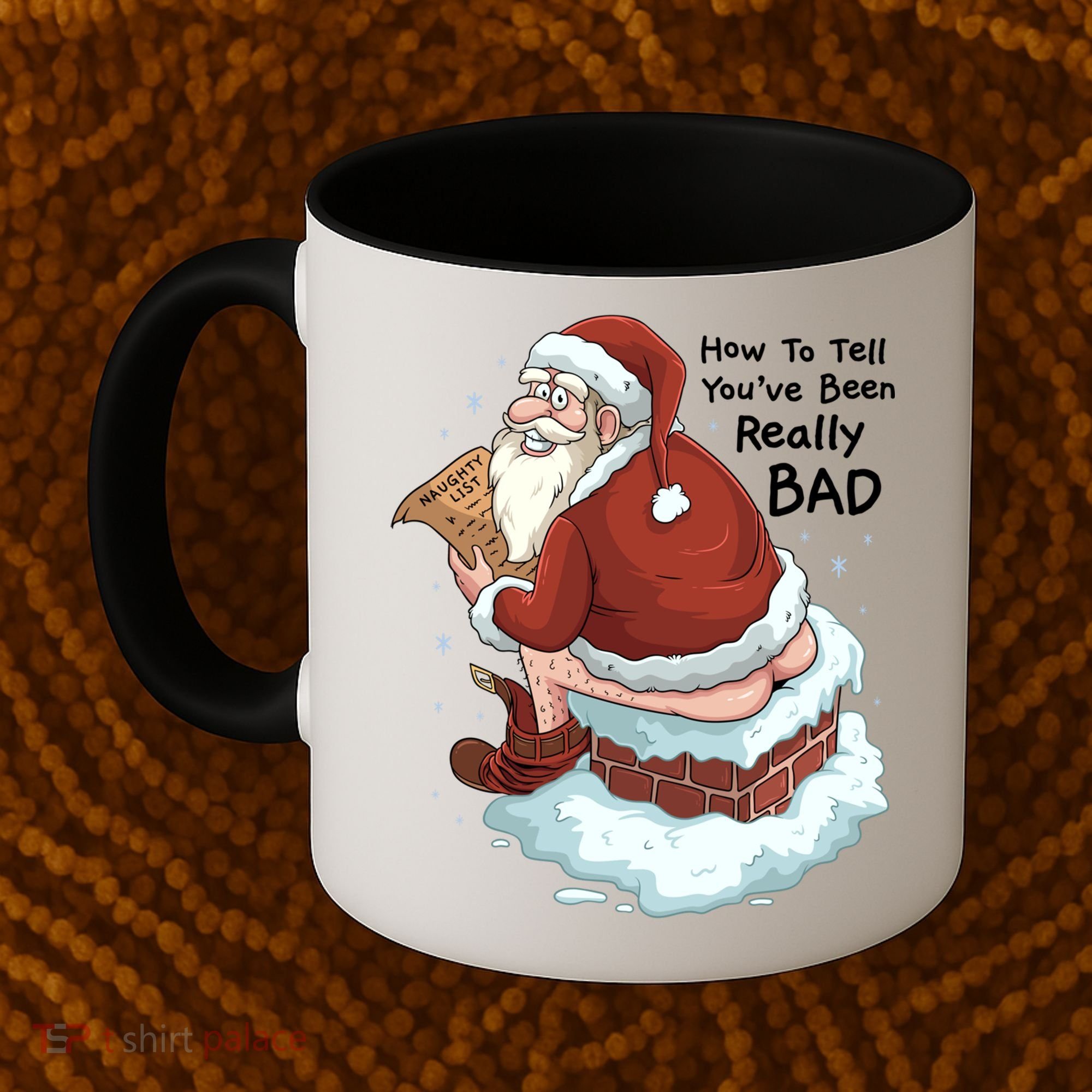 Pooping Santa Really Bad Naughty List Gift Christmas Meaningful Gift Coffee Mug