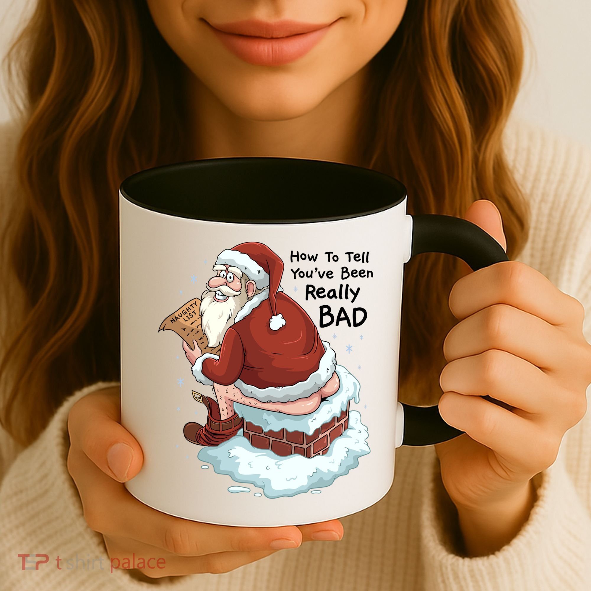 Pooping Santa Really Bad Naughty List Gift Christmas Meaningful Gift Coffee Mug