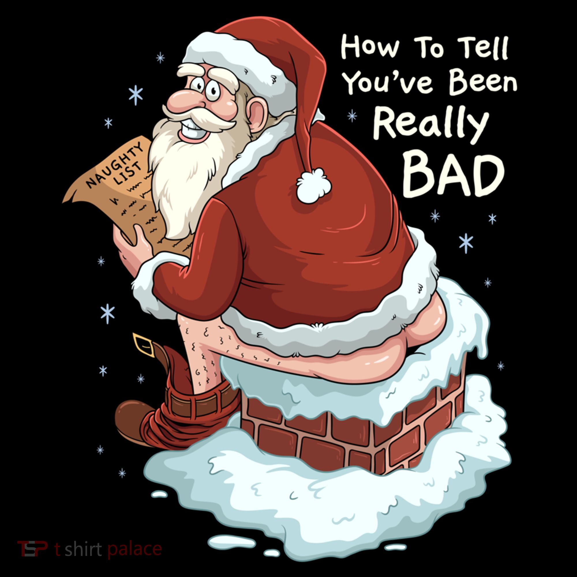 Pooping Santa Really Bad Naughty List Gift Christmas Meaningful Gift Women's Hoodie