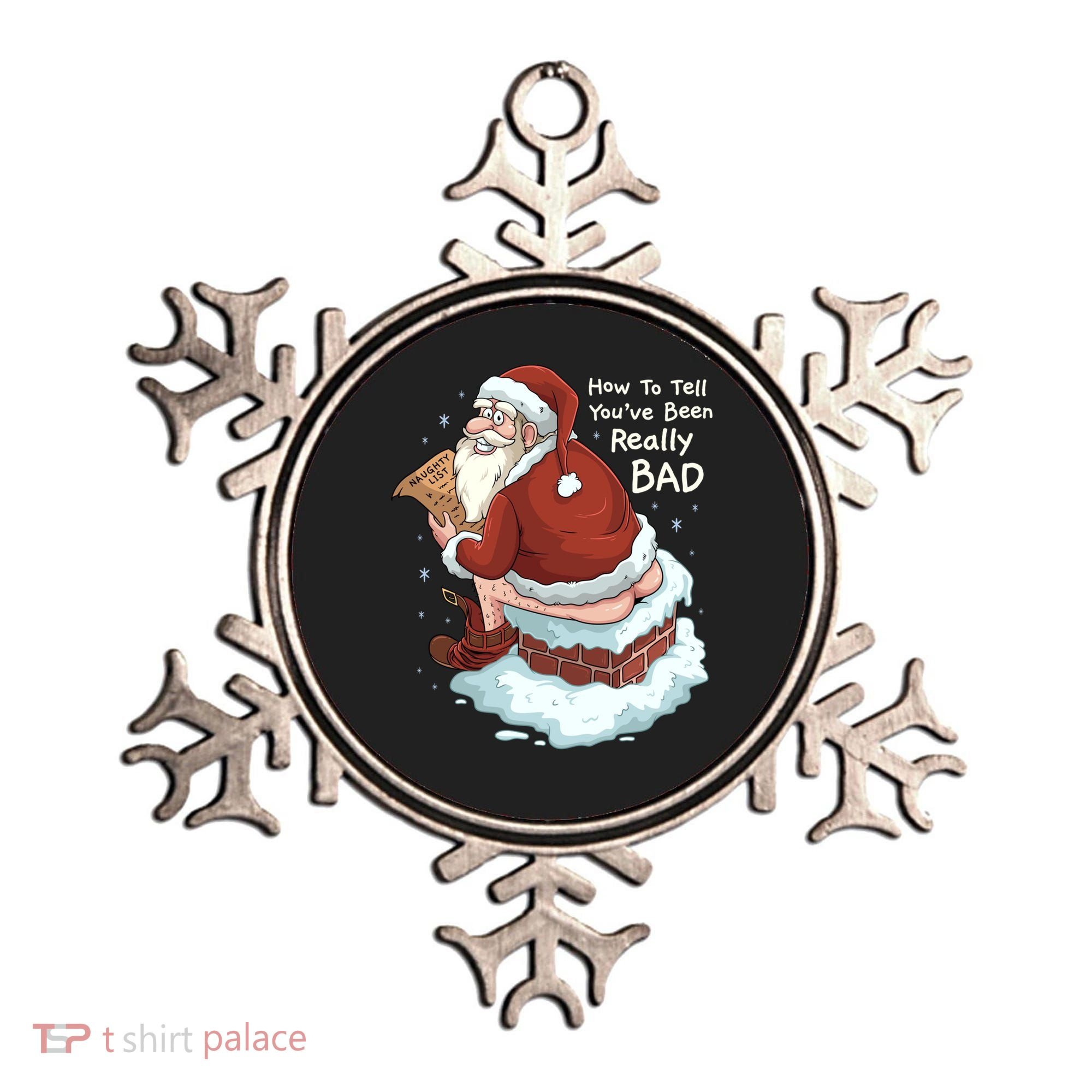 Pooping Santa Really Bad Naughty List Gift Christmas Meaningful Gift Ornament