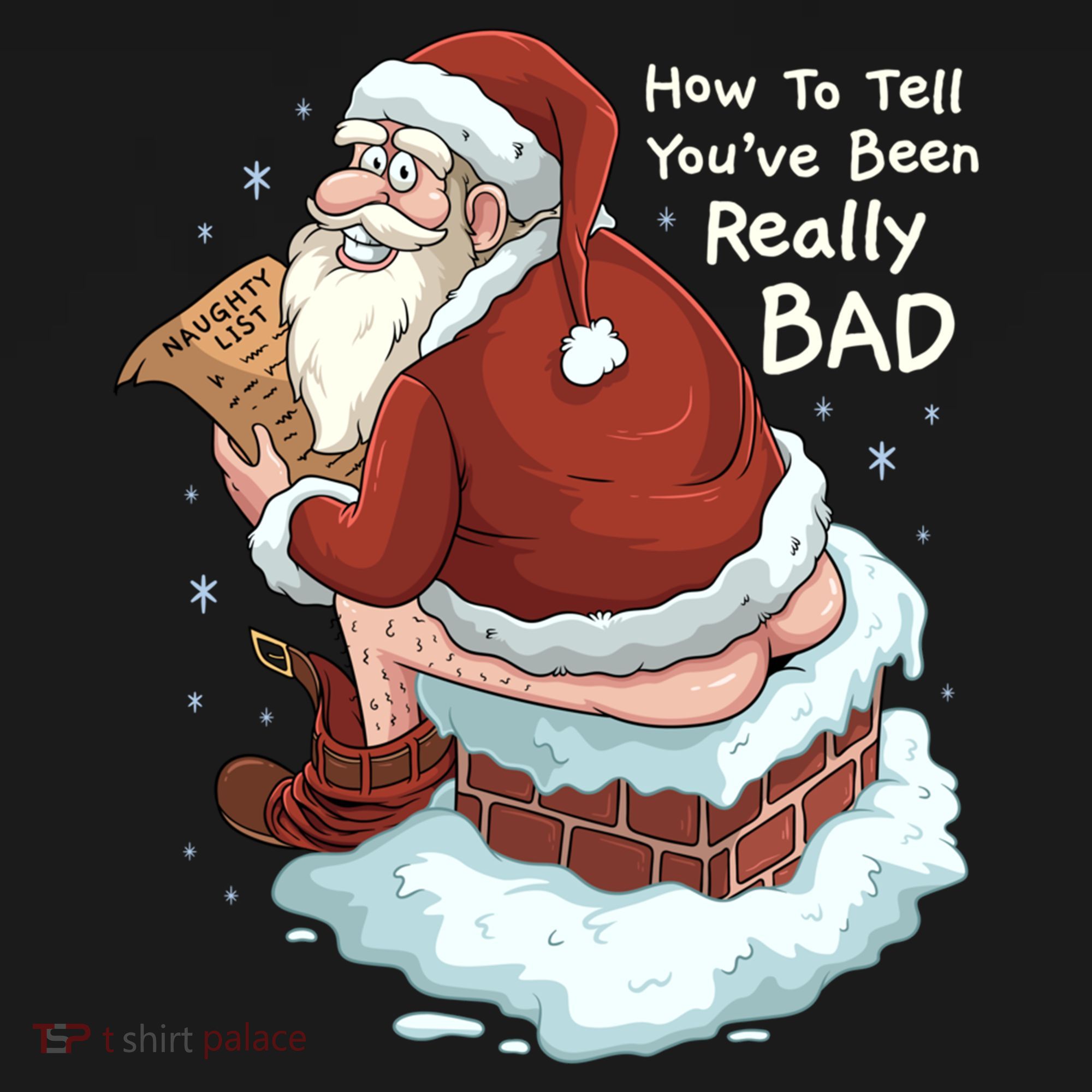 Pooping Santa Really Bad Naughty List Gift Christmas Meaningful Gift Ornament