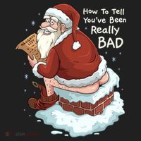 Pooping Santa Really Bad Naughty List Gift Christmas Meaningful Gift Hat thumb 2