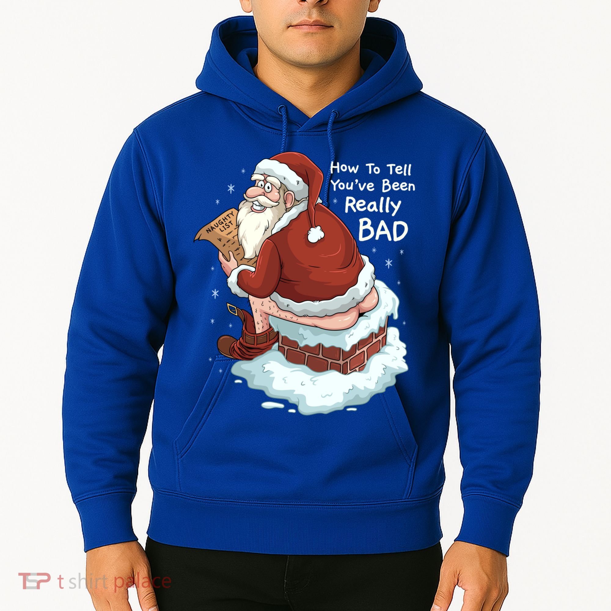 Pooping Santa Really Bad Naughty List Gift Christmas Meaningful Gift Hoodie
