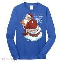 Pooping Santa Really Bad Naughty List Gift Christmas Meaningful Gift Long Sleeve Shirt thumb 0