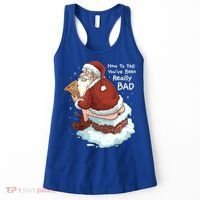 Pooping Santa Really Bad Naughty List Gift Christmas Meaningful Gift Women's Tank Top thumb 0
