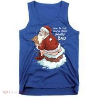 Pooping Santa Really Bad Naughty List Gift Christmas Meaningful Gift Tank Top thumb 0