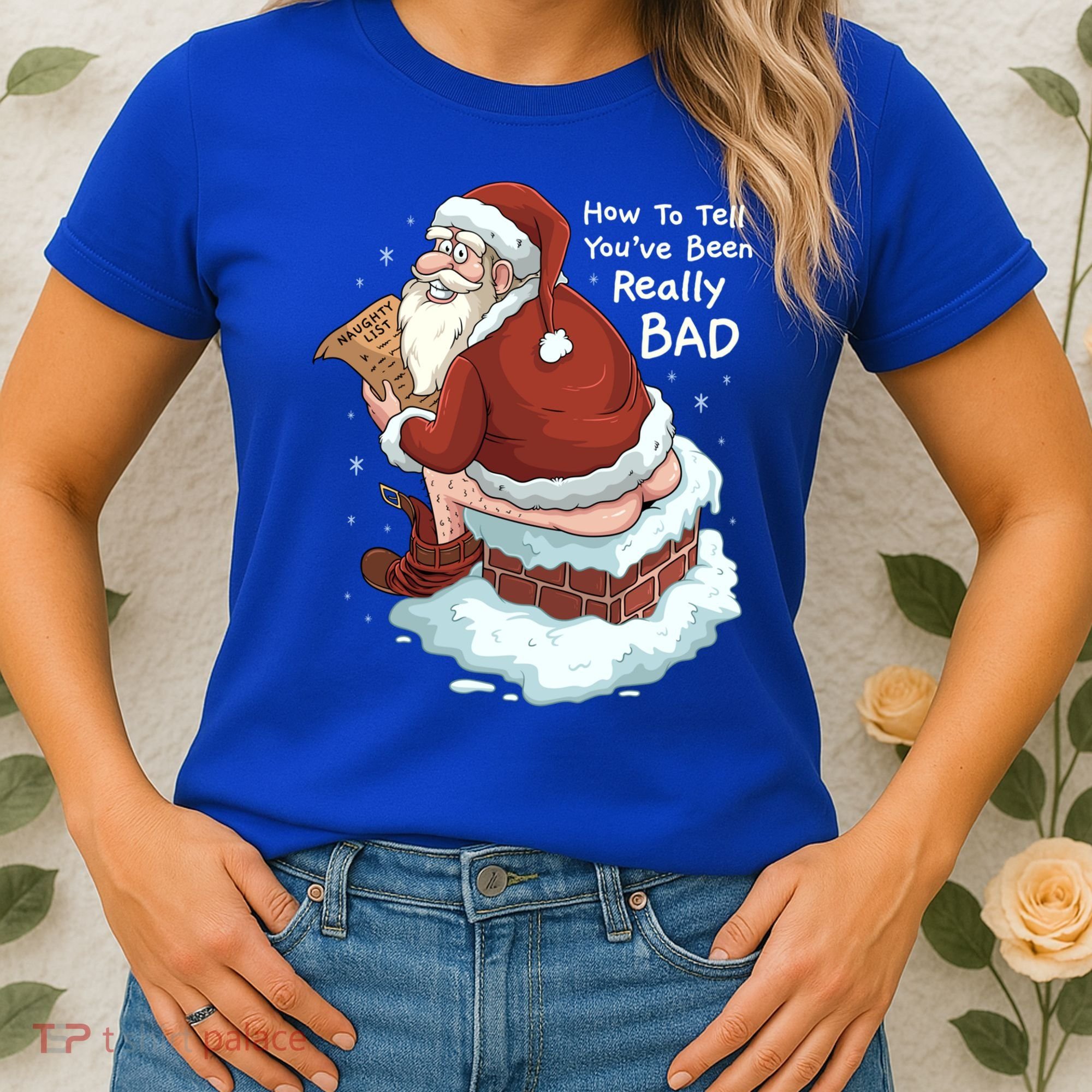 Pooping Santa Really Bad Naughty List Gift Christmas Meaningful Gift Women's T-Shirt