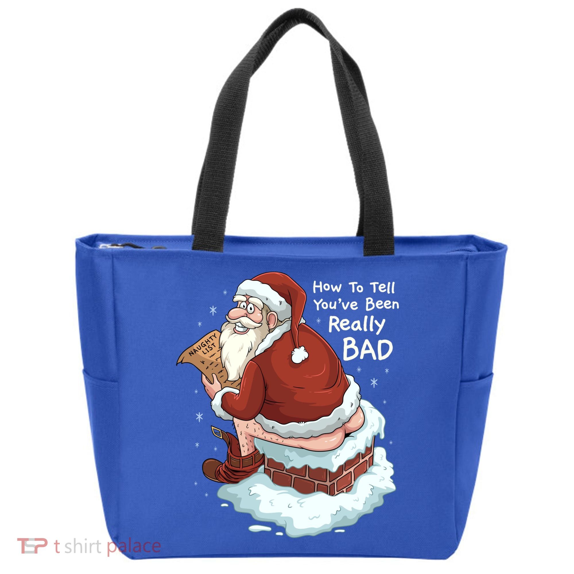 Pooping Santa Really Bad Naughty List Gift Christmas Meaningful Gift Tote Bag