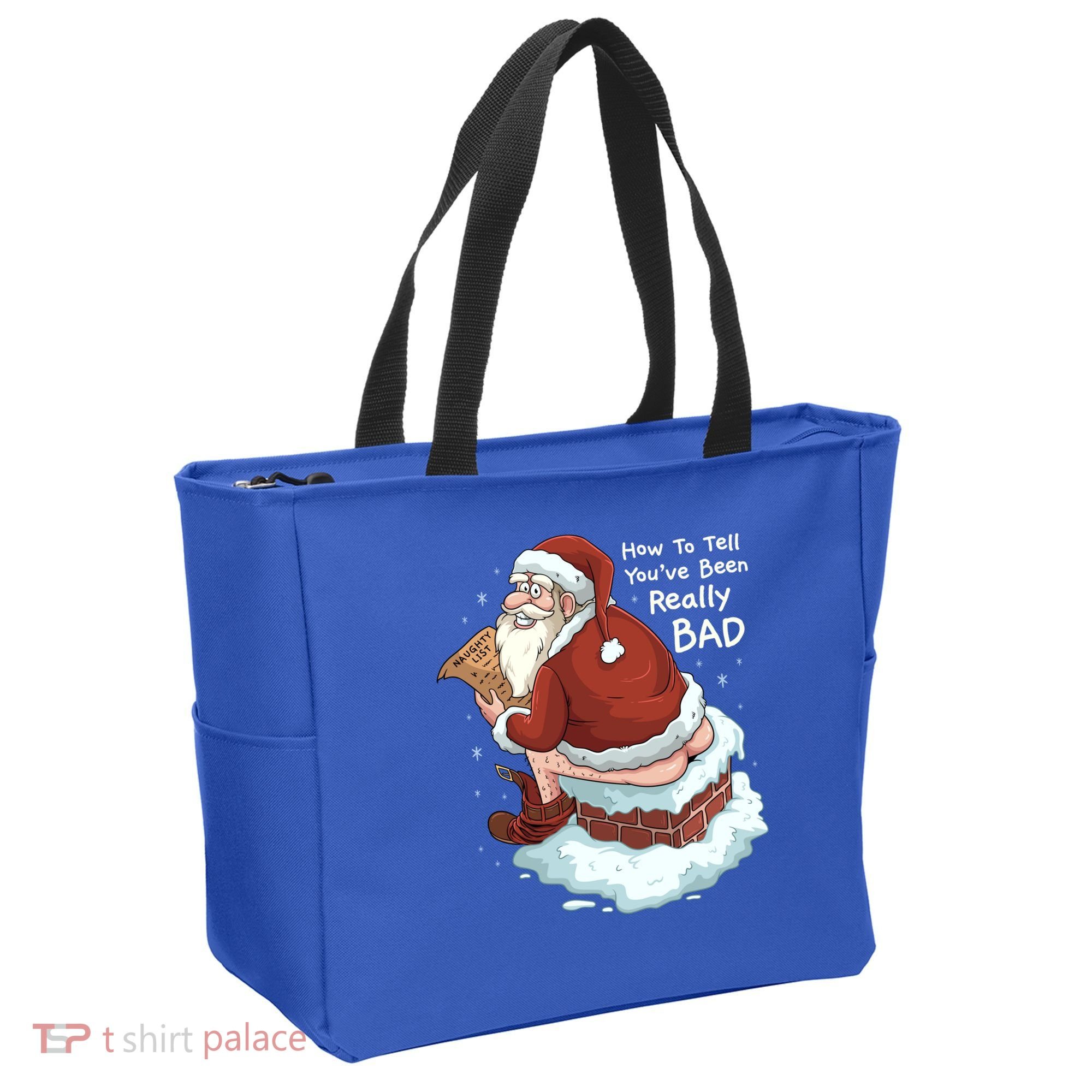 Pooping Santa Really Bad Naughty List Gift Christmas Meaningful Gift Tote Bag