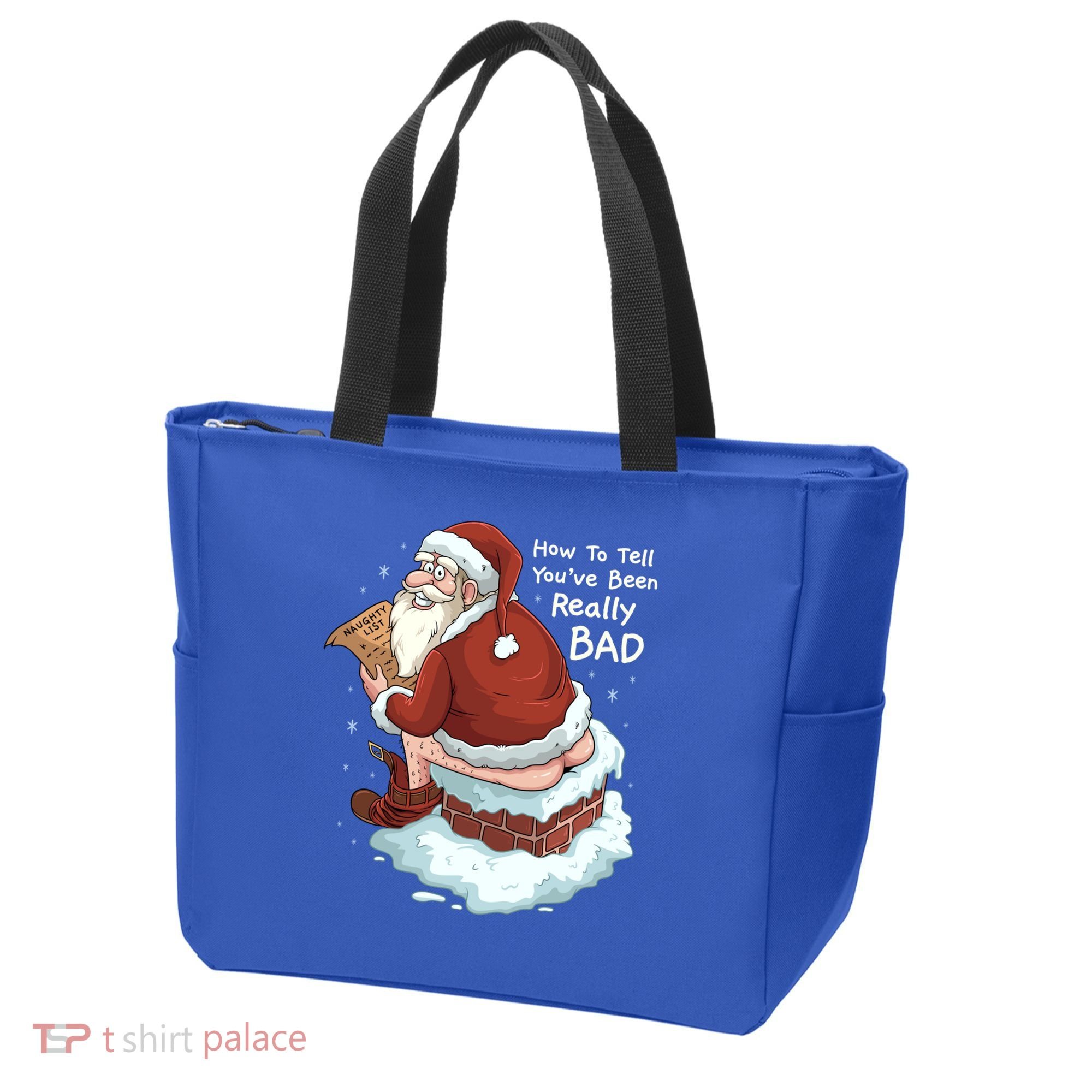 Pooping Santa Really Bad Naughty List Gift Christmas Meaningful Gift Tote Bag