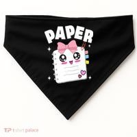 Paper Scissors Rock Halloween Costumes Group Family USA-Made Doggie Bandana thumb 0