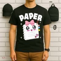 Paper Scissors Rock Halloween Costumes Group Family T-Shirt thumb 6