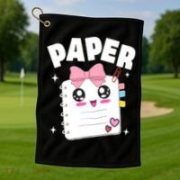 Paper Scissors Rock Halloween Costumes Group Family Golf Towel thumb 1