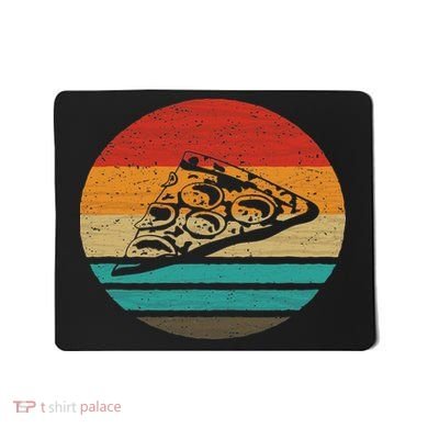 Pizza Slice Retro Style Vintage Mousepad