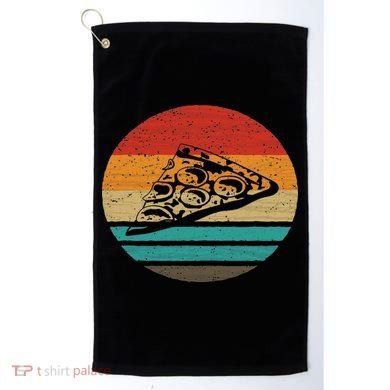 Pizza Slice Retro Style Vintage Golf Towel