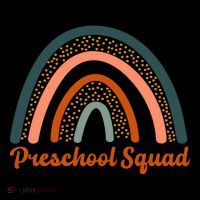 Preschool Squad Rainbow Back To School Toddler Hoodie thumb 2
