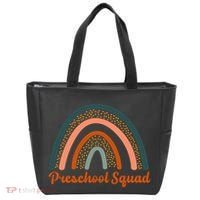 Preschool Squad Rainbow Back To School Tote Bag thumb 0