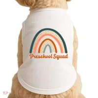 Preschool Squad Rainbow Back To School Doggie Tank thumb 0
