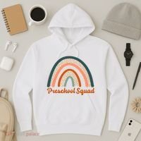 Preschool Squad Rainbow Back To School Hoodie thumb 3