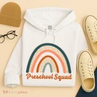 Preschool Squad Rainbow Back To School Hoodie thumb 4