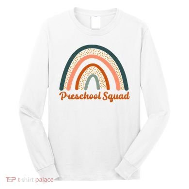 Preschool Squad Rainbow Back To School Long Sleeve Shirt