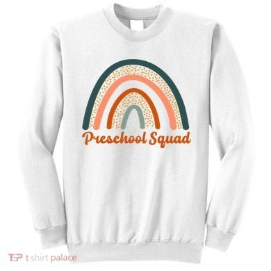 Preschool Squad Rainbow Back To School Sweatshirt