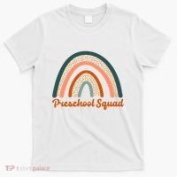 Preschool Squad Rainbow Back To School T-Shirt thumb 0