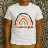 Preschool Squad Rainbow Back To School T-Shirt thumb 3