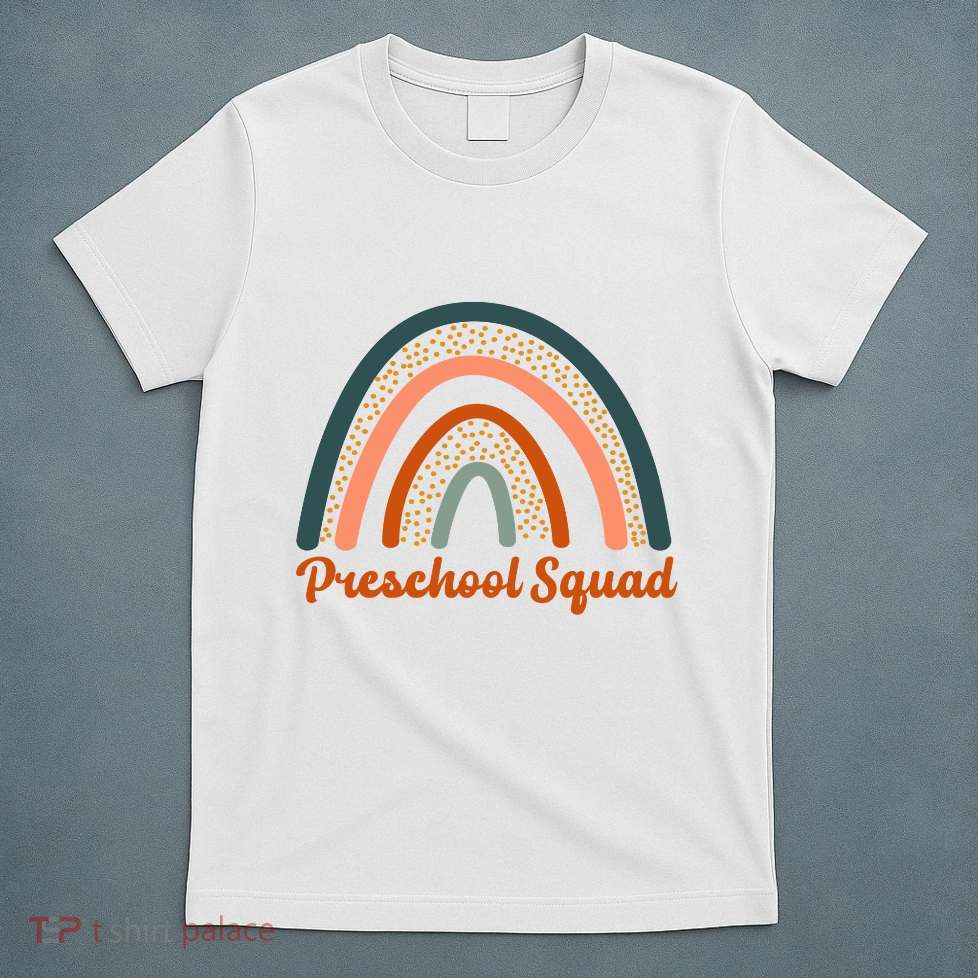 Preschool Squad Rainbow Back To School T-Shirt