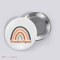Preschool Squad Rainbow Back To School Button thumb 0