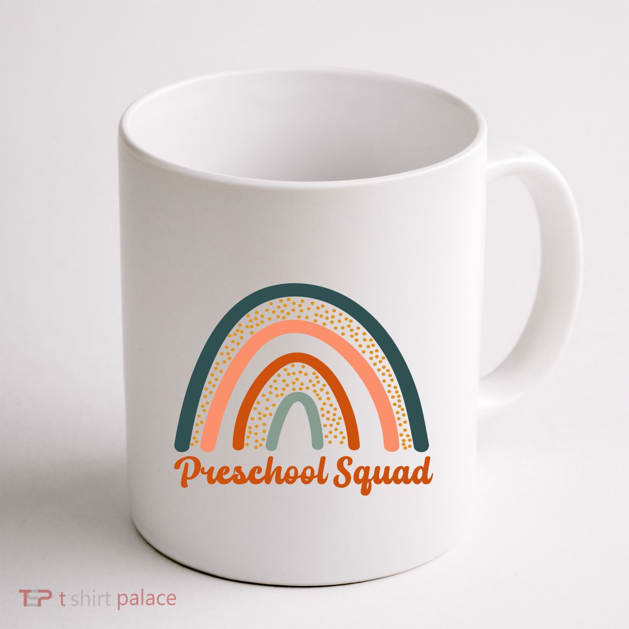 Preschool Squad Rainbow Back To School Coffee Mug