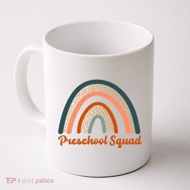 Preschool Squad Rainbow Back To School Coffee Mug