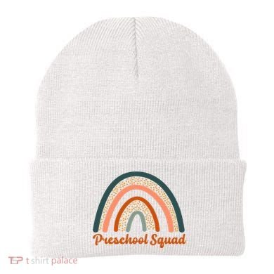 Preschool Squad Rainbow Back To School Beanie