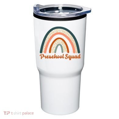 Preschool Squad Rainbow Back To School Tumbler