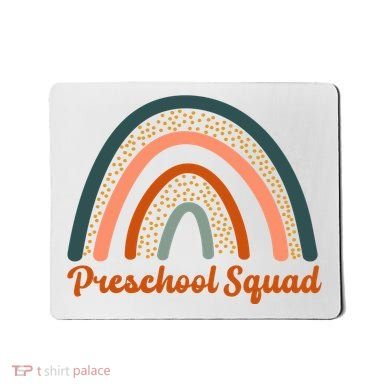 Preschool Squad Rainbow Back To School Mousepad