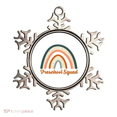 Preschool Squad Rainbow Back To School Ornament