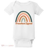 Preschool Squad Rainbow Back To School Baby Bodysuit thumb 0