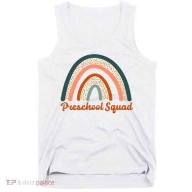 Preschool Squad Rainbow Back To School Tank Top