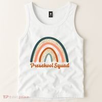 Preschool Squad Rainbow Back To School Tank Top thumb 2