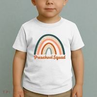 Preschool Squad Rainbow Back To School Toddler T-Shirt thumb 2