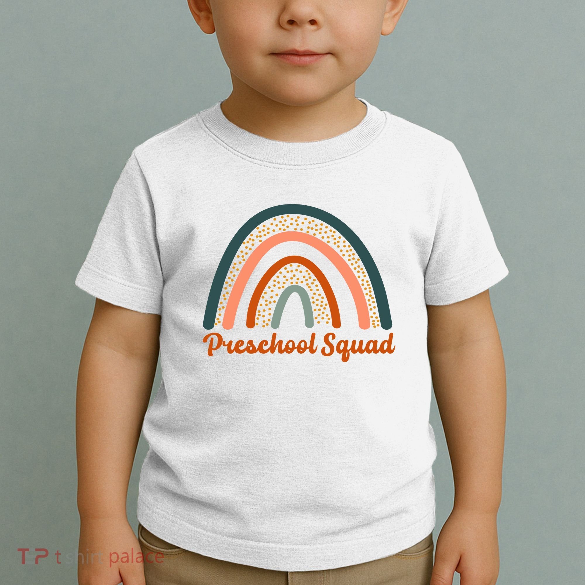 Preschool Squad Rainbow Back To School Toddler T-Shirt