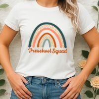 Preschool Squad Rainbow Back To School Women's T-Shirt thumb 2