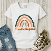 Preschool Squad Rainbow Back To School Women's T-Shirt thumb 3