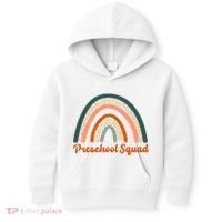 Preschool Squad Rainbow Back To School Kids Hoodie thumb 0