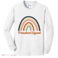 Preschool Squad Rainbow Back To School Kids Long Sleeve Shirt thumb 0