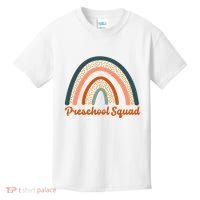 Preschool Squad Rainbow Back To School Kids T-Shirt thumb 0